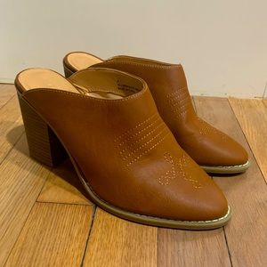 Express Western/Boho Heeled Mules